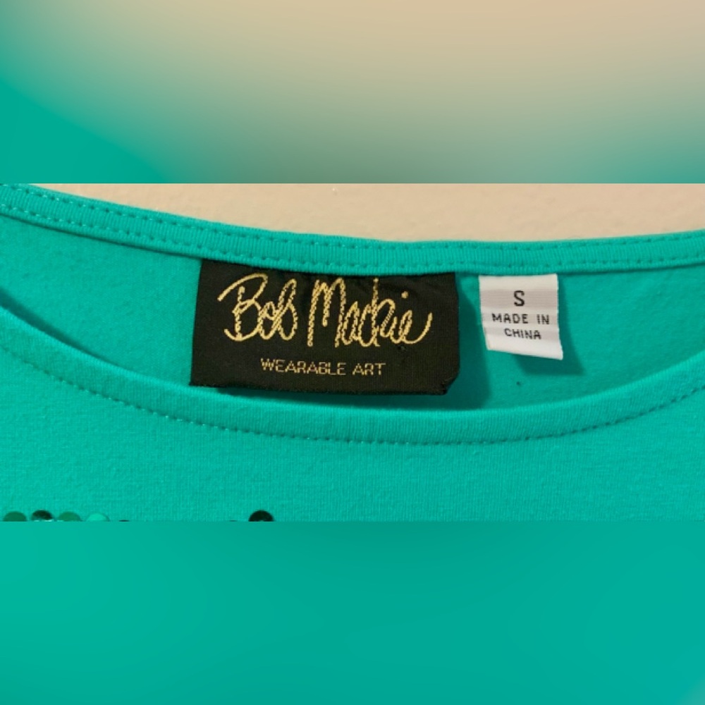 BOB MACKIE CLEOPATRA SEQUENCE LINED TOP (S) - Picture 4 of 4